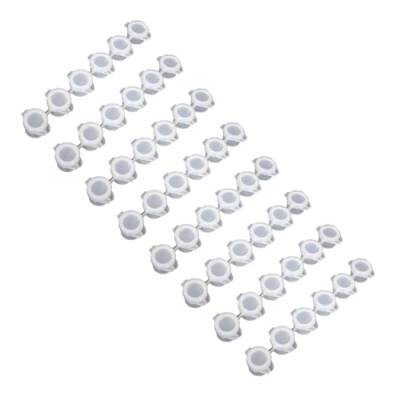 Leere Farbstreifen, leere Becher mit Deckel, 3 ml/5 ml/10 ml, kleine Behälter, transparente Aufbewahrungsbox, tragbare Farbaufbewahrung, 8 Stück von Obotsnoi